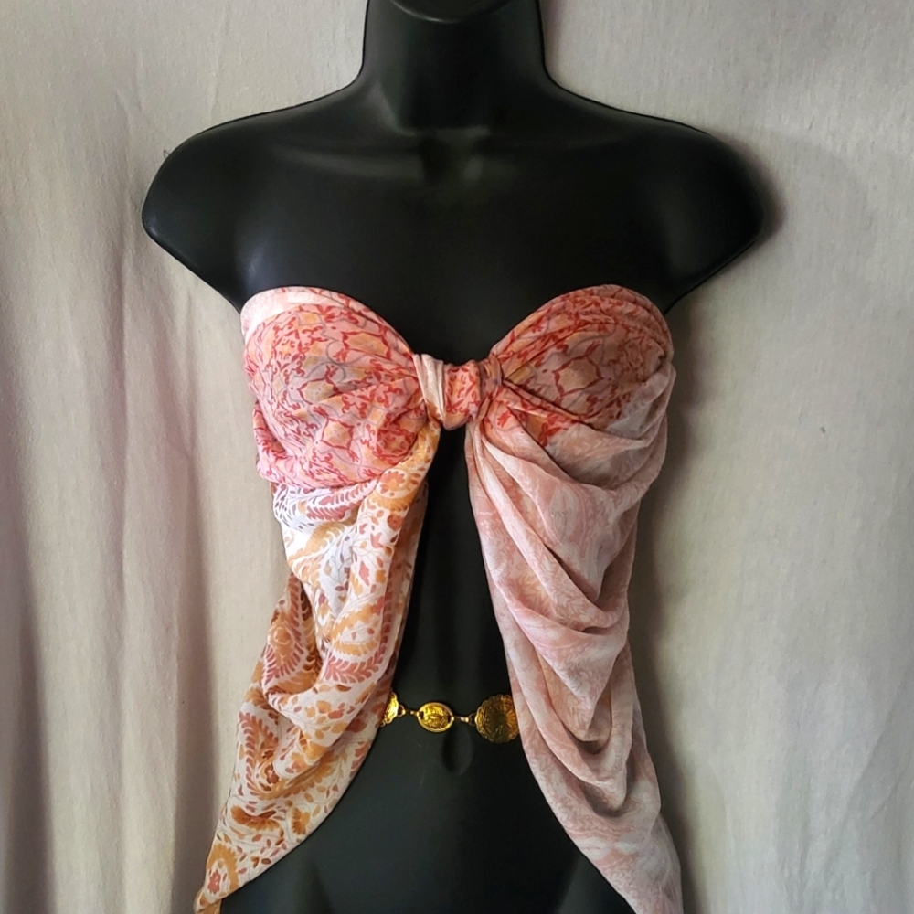 Pink and Orange Scarf